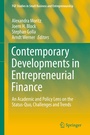 Cover: Contemporary Developments in Entrepreneurial Finance - Springer
