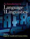 Cover: An Introduction to Language and Linguistics - Cambridge University Press