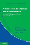 Cover: Advances in Economics and Econometrics - Cambridge University Press