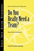 Cover: Do You Really Need a Team? - Pfeiffer