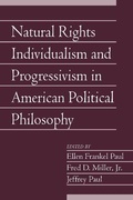 Cover: Natural Rights Individualism and Progressivism in American Political Philosophy: Volume 29, Part 2 - Cambridge University Press