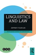 Cover: Linguistics and Law - Routledge