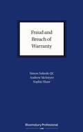 Cover: Fraud and Breach of Warranty - Bloomsbury Professional