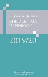 Abbildung von: Hershman and McFarlane: Children Act Handbook 2019/20 - Bloomsbury Professional