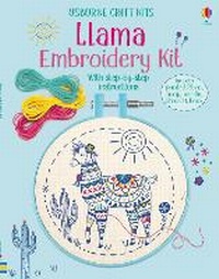 Enlarge image Cover: Embroidery Kit: Llama - Usborne Publishing Ltd