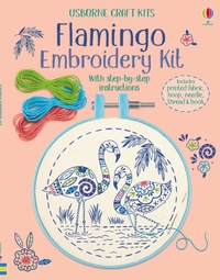 Enlarge image Cover: Embroidery Kit: Flamingo - Usborne Publishing Ltd