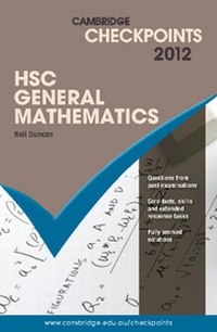 Enlarge image Cover: Cambridge Checkpoints HSC General Mathematics 2012 - Cambridge University Press