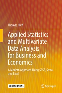 Enlarge image Cover: Applied Statistics and Multivariate Data Analysis for Business and Economics - Springer