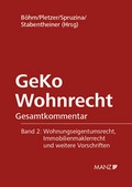 Cover: GeKo Wohnrecht Gesamtkommentar Band 2 - Manz