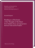 Cover: Reading as a Disclosure of the Thoughts of the Heart - Harrassowitz Verlag