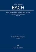 Cover: Aus tiefer Not schrei ich zu dir (Klavierauszug) - Carus-Verlag