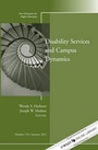 Cover: Disability and Campus Dynamics - Jossey-Bass