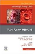 Cover: Transfusion Medicine, An Issue of Hematology/Oncology Clinics of North America: Volume 33-5 - Elsevier