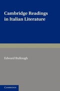 Cover: Cambridge Readings in Italian Literature - Cambridge University Press