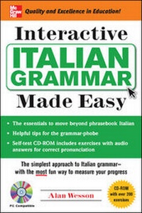 Enlarge image Cover: Interactive Italian Grammar Made Easy (Book + 1CD-ROM) - McGraw-Hill Professional