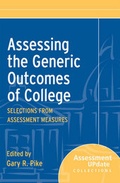 Cover: Assessing the Generic Outcomes of College - Jossey-Bass