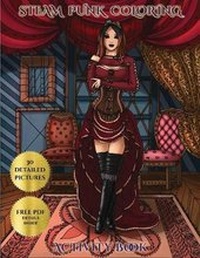 Enlarge image Cover: Steam Punk Activity Book - Coloring Pages