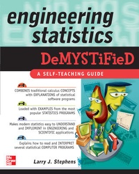 Enlarge image Cover: Engineering Statistics Demystified - McGraw-Hill Professional