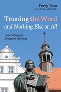 Cover: Trusting the Word and Nothing Else at All - Wipf and Stock Publishers