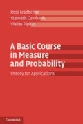Cover: A Basic Course in Measure and Probability - Cambridge University Press