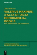 Cover: Valerius Maximus, >Facta et dicta memorabilia<, Book 8 - De Gruyter
