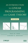 Cover: An Introduction to Linear Programming and Game Theory - Wiley