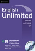 Cover: English Unlimited Pre-intermediate A and B Teacher's Pack (Teacher's Book with DVD-ROM) - Cambridge University Press