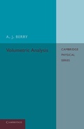Cover: Volumetric Analysis - Cambridge University Press