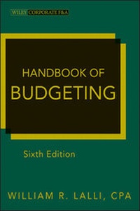 Enlarge image Cover: Handbook of Budgeting - Wiley