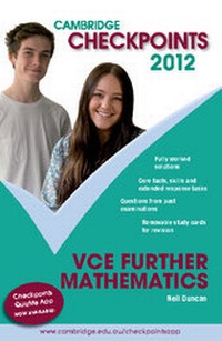 Enlarge image Cover: Cambridge Checkpoints VCE Further Mathematics 2012 - Cambridge University Press