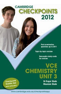 Abbildung von: Cambridge Checkpoints VCE Chemistry Unit 3 2012 - Cambridge University Press