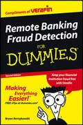 Cover: CUSTOM Online Banking Fraud Detection For Dummies - Wiley