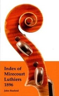 Cover: Index of Mirecourt Luthiers 1896 - Colley Books Ltd
