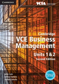Abbildung von: Cambridge VCE Business Management Units 1 and 2 - Cambridge University Press
