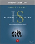 Cover: Introduction to Information Systems: Sixth Edition Evaluation Copy - Wiley