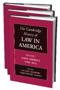 Cover: The Cambridge History of Law in America 3 Volume Paperback Set - Cambridge University Press