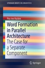 Cover: Word Formation in Parallel Architecture - Springer
