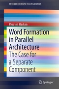 Cover: Word Formation in Parallel Architecture - Springer