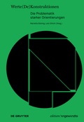 Cover: Werte(De)Konstruktionen - De Gruyter