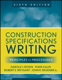 Cover: Construction Specifications Writing - Wiley