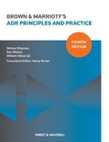 Cover: Brown & Marriott's ADR Principles and Practice - Sweet & Maxwell