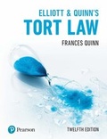 Cover: Elliott & Quinn's Tort Law - Pearson Education Limited