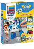 Cover: Drawmaster Robocar Poli: Super Stencil Kit - CrackBoom! Books