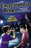 Cover: Encyclopedia Brown and the Case of the Secret UFOs - Puffin Books