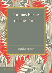 Enlarge image Cover: Thomas Barnes of The Times - Cambridge University Press