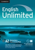 Cover: English Unlimited Elementary Coursebook with e-Portfolio and Online Workbook Pack - Cambridge University Press