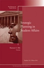 Cover: Strategic Planning in Student Affairs - Jossey-Bass