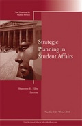 Cover: Strategic Planning in Student Affairs - Jossey-Bass