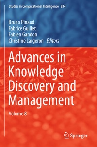 Enlarge image Cover: Advances in Knowledge Discovery and Management - Springer