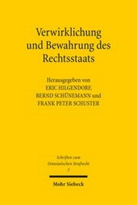 Abbildung von: Verwirklichung und Bewahrung des Rechtsstaats - Mohr Siebeck